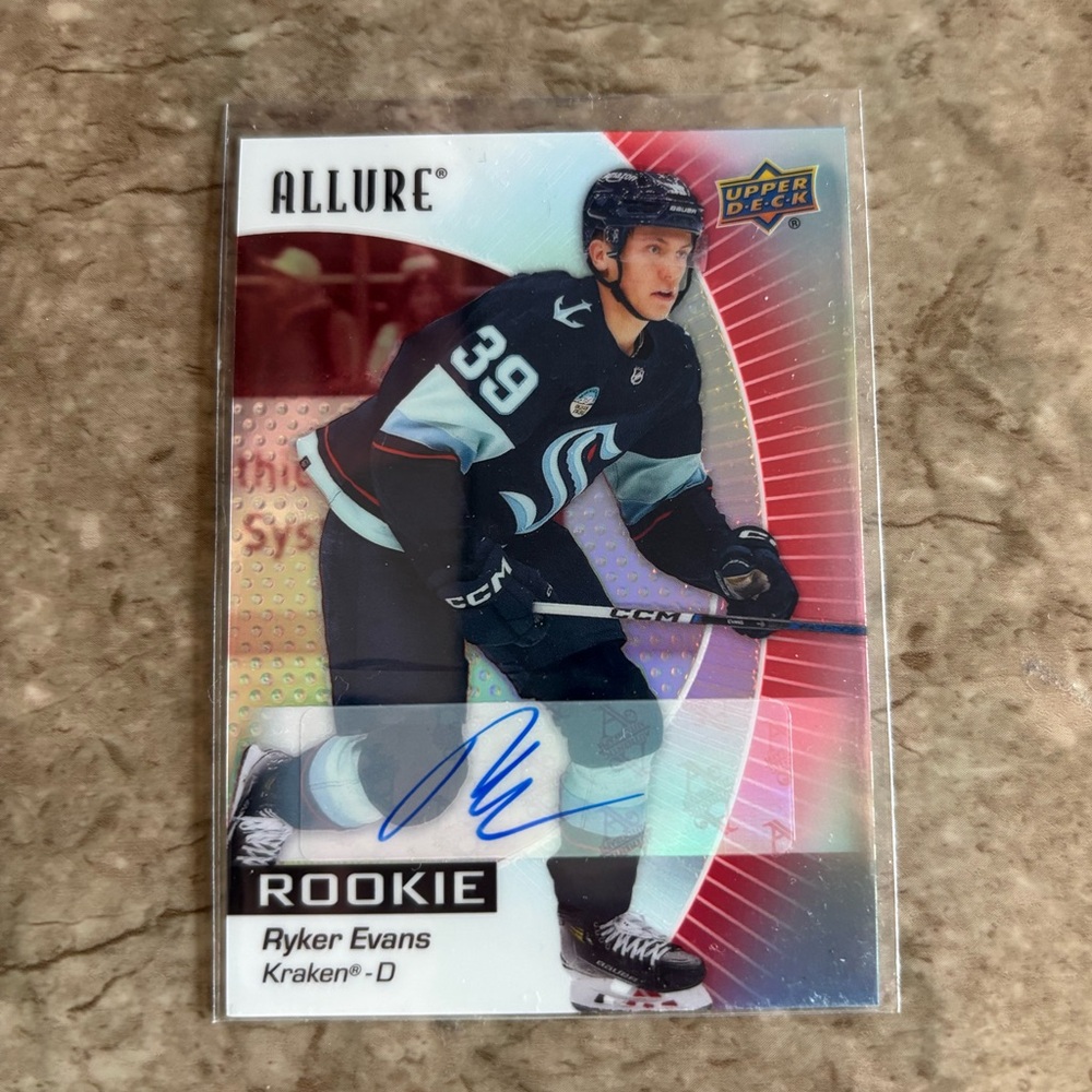 Ryker Evans Upper Deck Allure Rookie Autograph